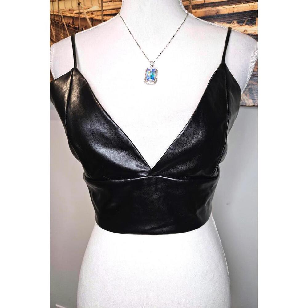 Nwt Revolve House of Harlow 1960 Vegan Leather Top